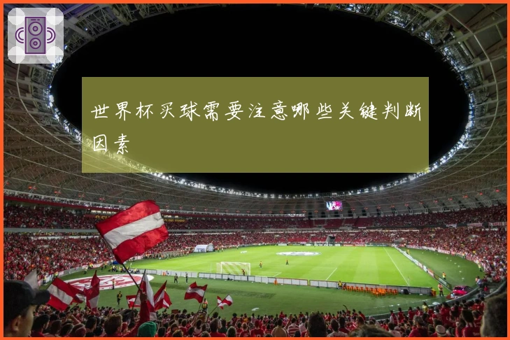 世界杯买球需要注意哪些关键判断因素